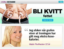 Tablet Screenshot of iformkostdagbok.no